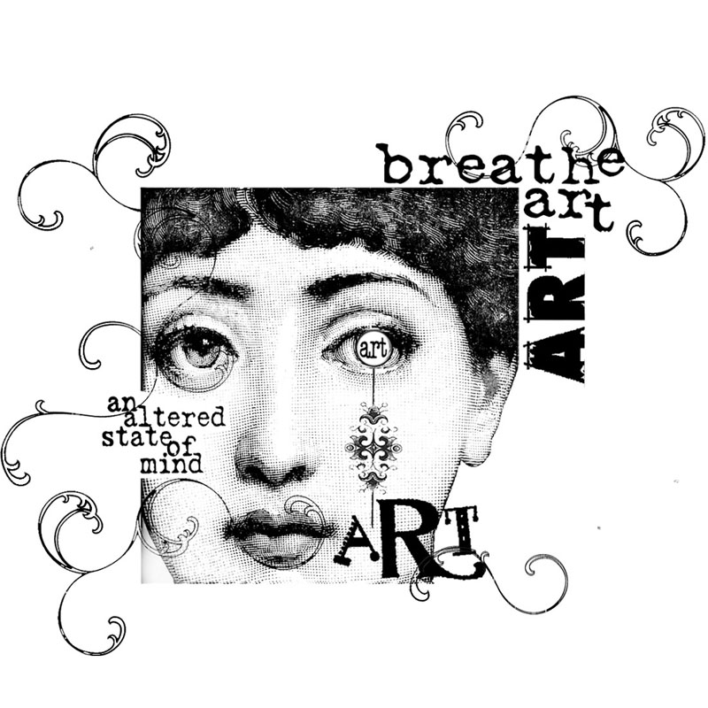 #2100 - Breathe Art Face - Woman/Collage